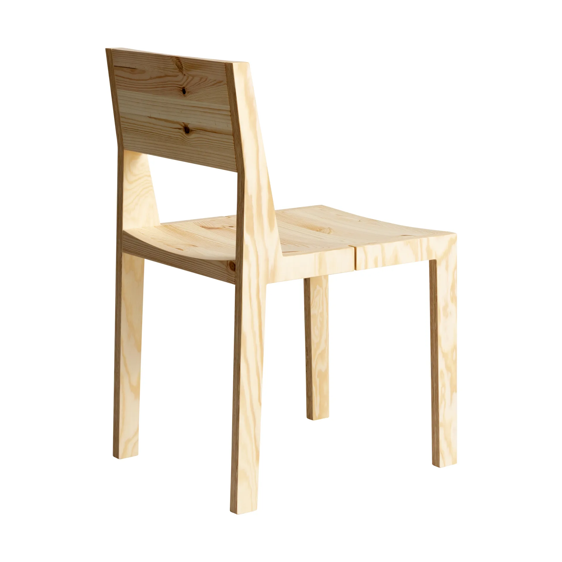 016 Maasto Dining Chair cadeira, Pinho oleado mate Vaarnii