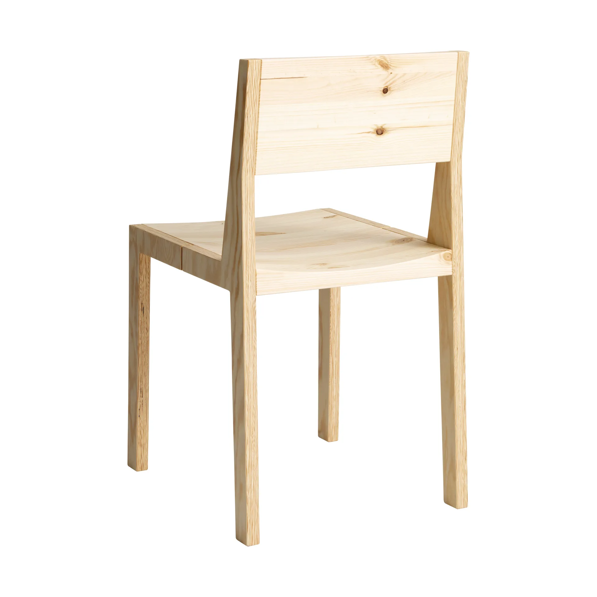 016 Maasto Dining Chair cadeira, Pinho oleado mate Vaarnii