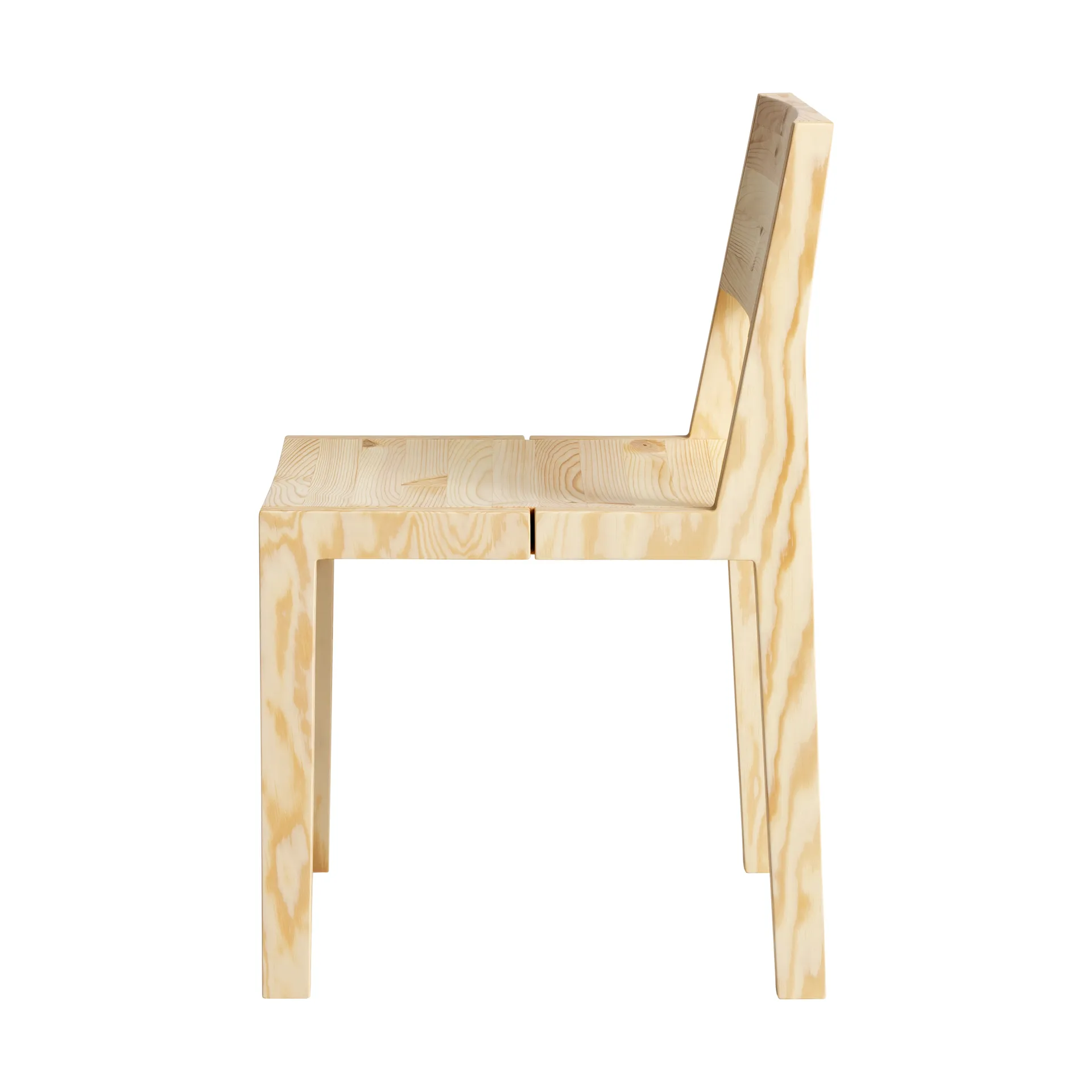 016 Maasto Dining Chair cadeira, Pinho oleado mate Vaarnii