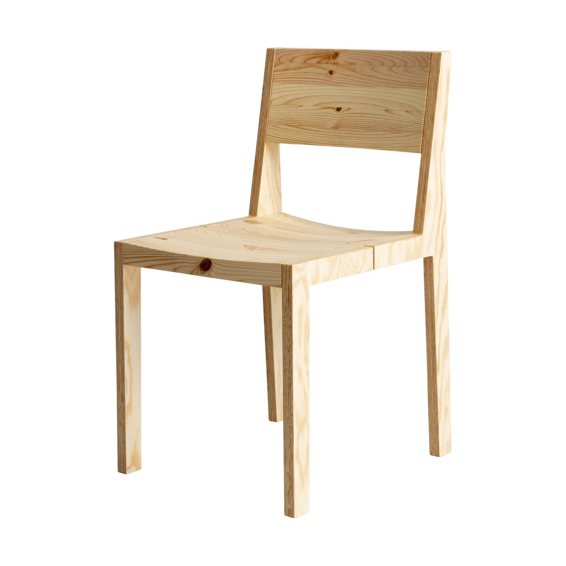 016 Maasto Dining Chair cadeira, Pinho oleado mate Vaarnii