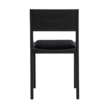 016 Maasto Dining Chair cadeira - Pinho tingido de preto, assento estofado preto - Vaarnii