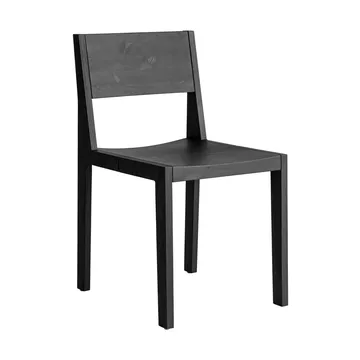 016 Maasto Dining Chair cadeira - Pinho tingido de preto - Vaarnii