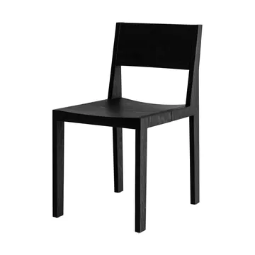 016 Maasto Dining Chair cadeira - Pinho tingido de preto - Vaarnii