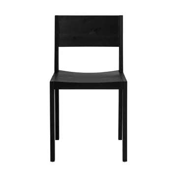 016 Maasto Dining Chair cadeira - Pinho tingido de preto - Vaarnii