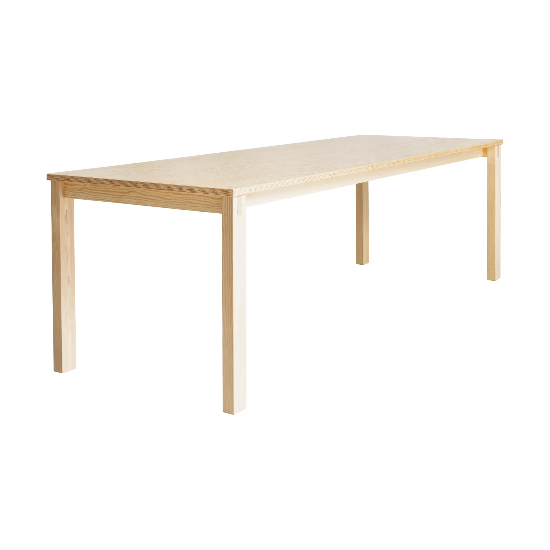 016 Maasto Table mesa, Abeto encerado a óleo fosco, 245x90 cm Vaarnii