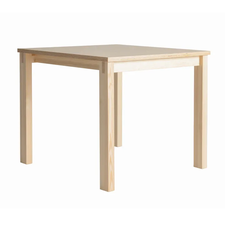 016 Maasto Table mesa - Pinho encerado a óleo mate, 90x90x75 cm - Vaarnii