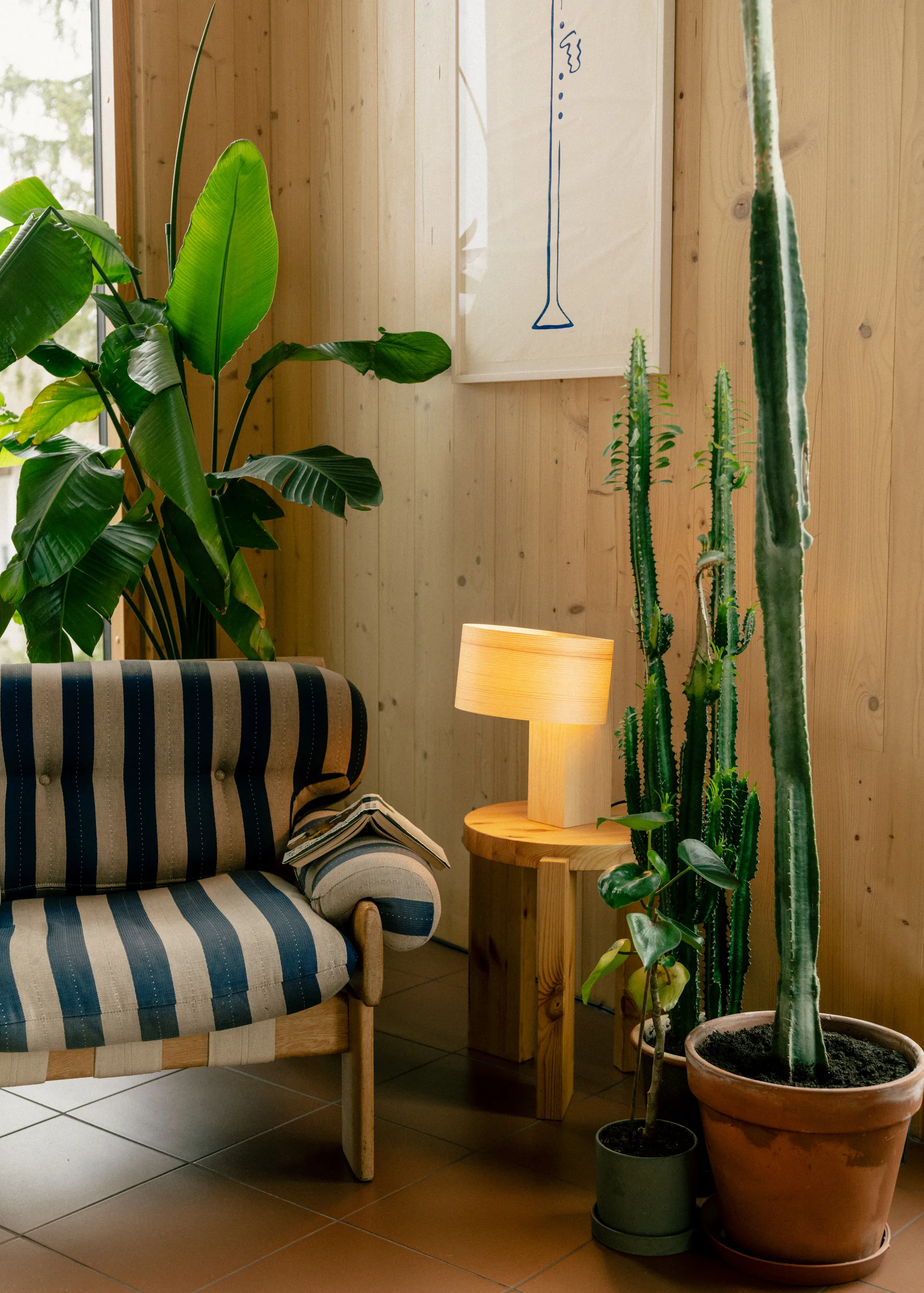 018 Hoop Table Lamp candeeiro de mesa, Pinho oleado mate, 23 cm Vaarnii