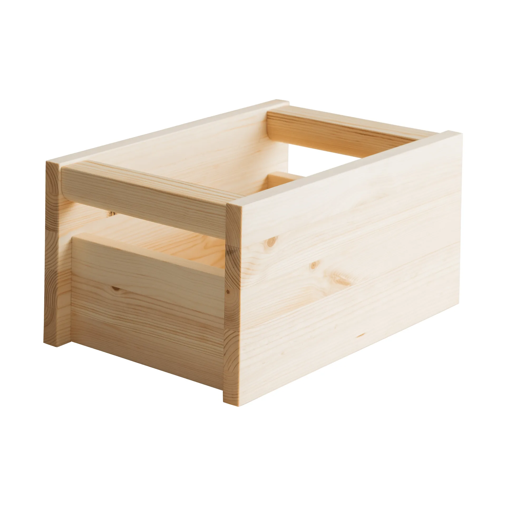 020 Koppa Crate caixa de arrumação, Pinho encerado a óleo, small 29x43x22 cm Vaarnii