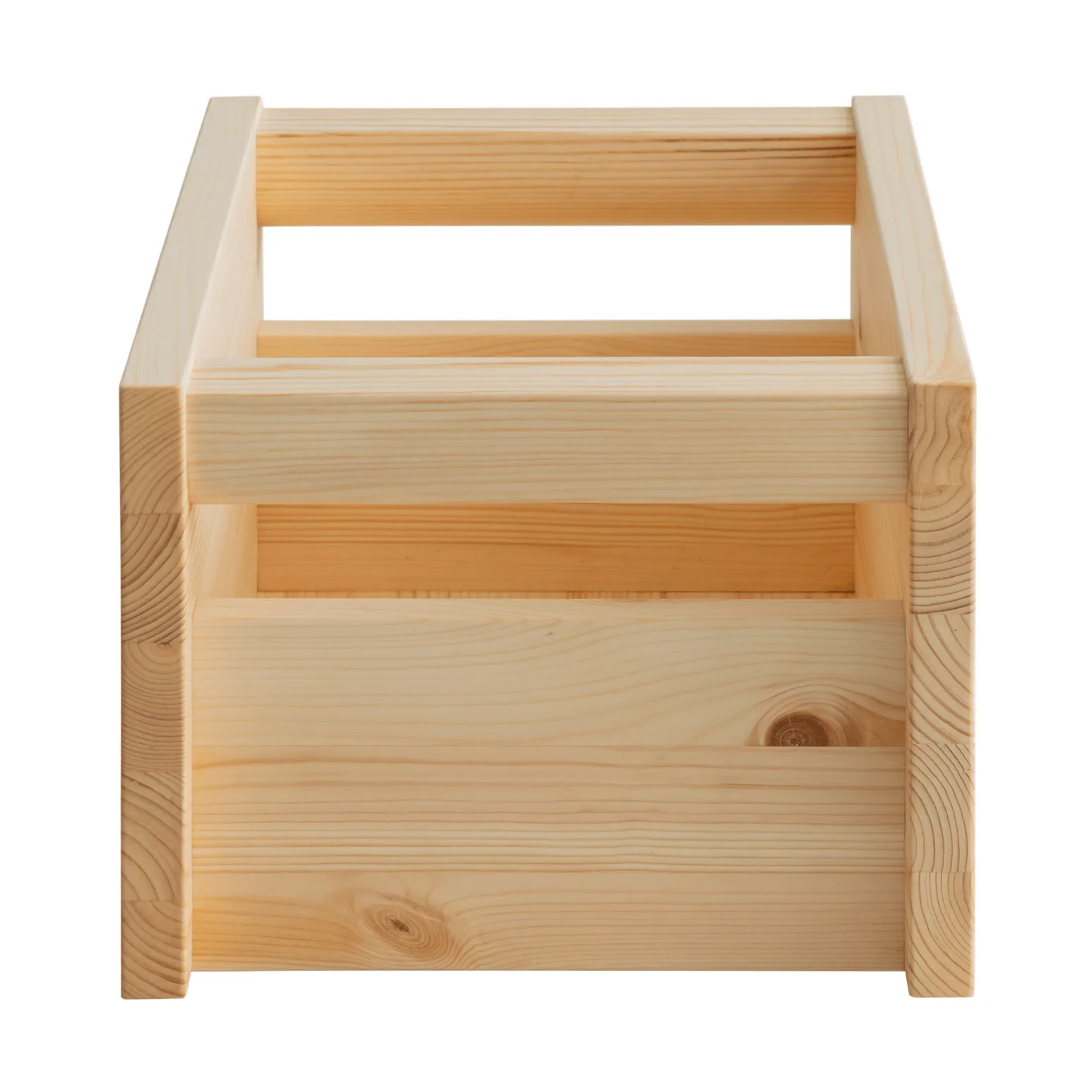 020 Koppa Crate caixa de arrumação, Pinho encerado a óleo, small 29x43x22 cm Vaarnii