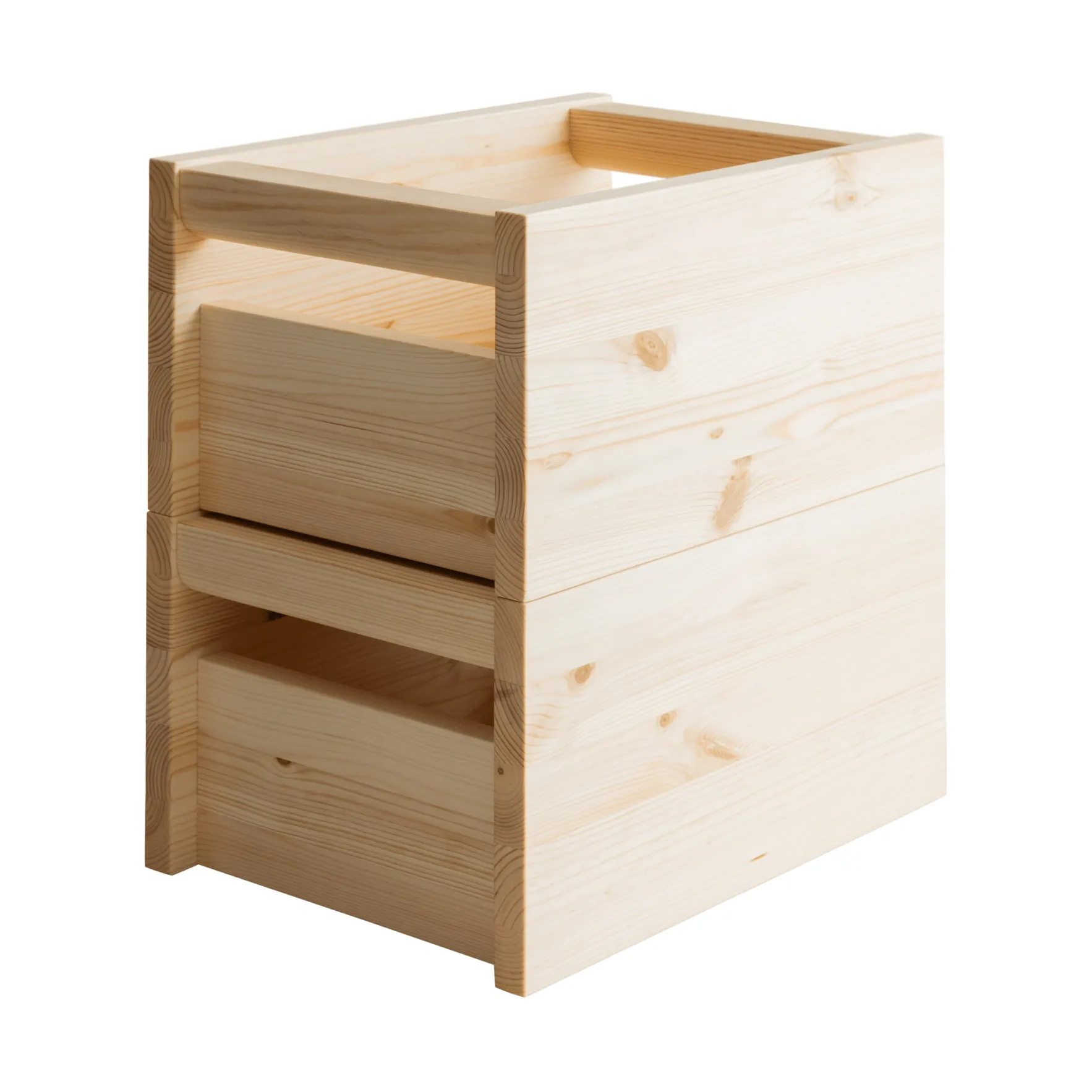 020 Koppa Crate caixa de arrumação, Pinho encerado a óleo, small 29x43x22 cm Vaarnii