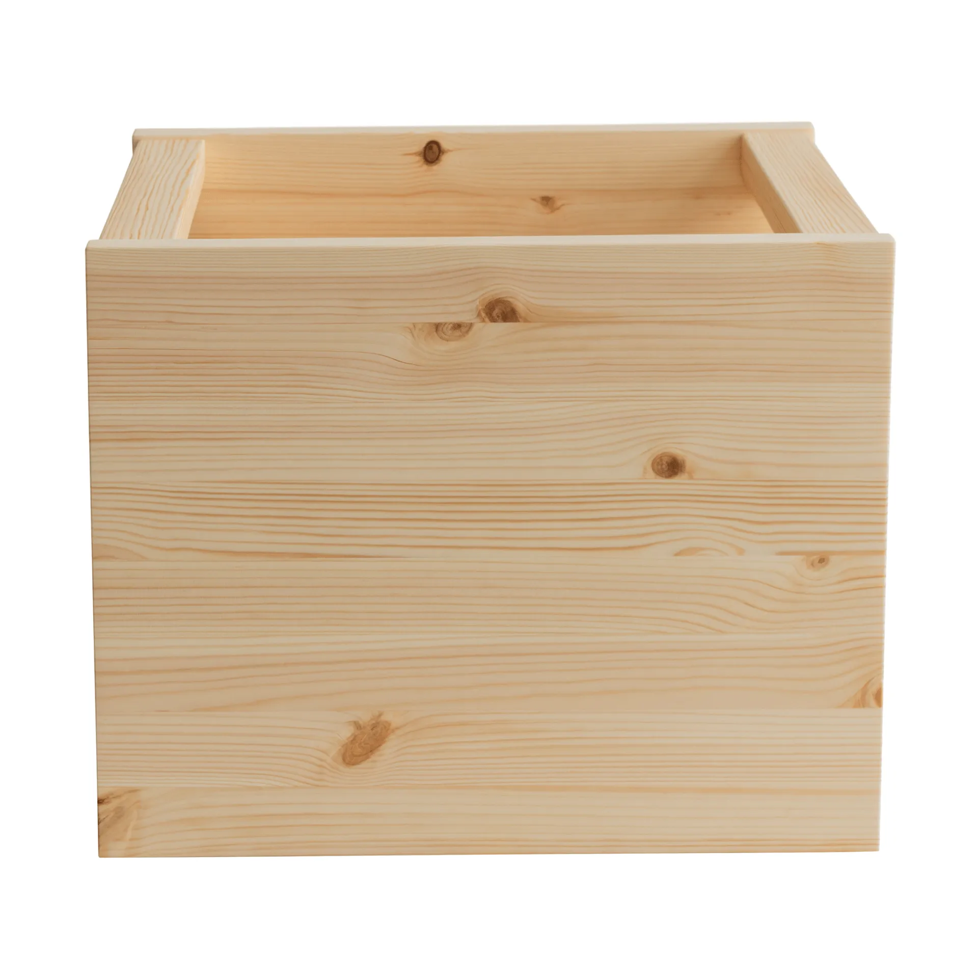 020 Koppa Crate caixa de arrumação, Pinho encerado com óleo, large 38x43x36 cm Vaarnii