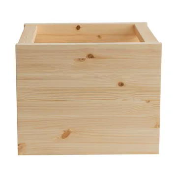 020 Koppa Crate caixa de arrumação - Pinho encerado com óleo, large 38x43x36 cm - Vaarnii