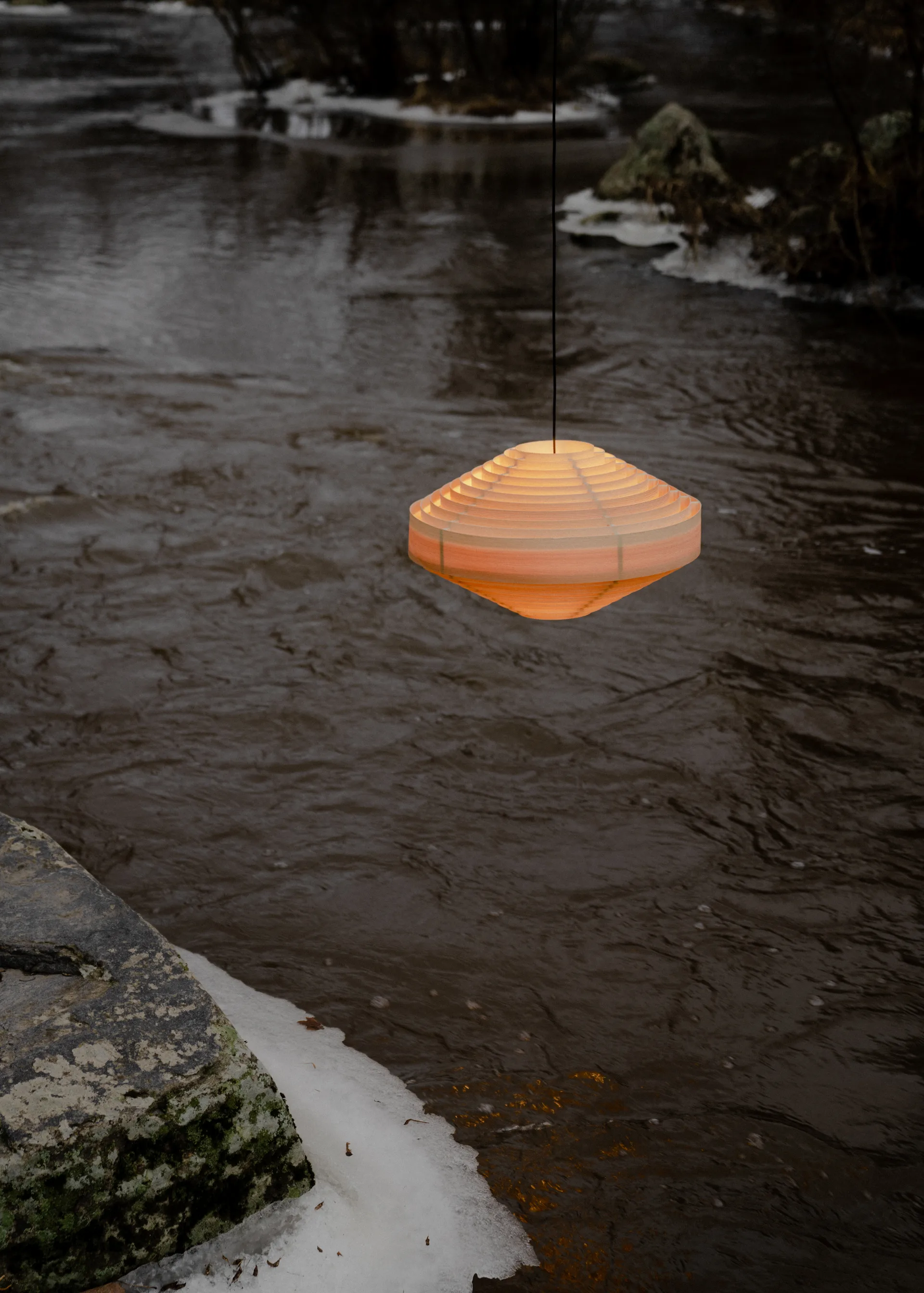 1001 Hans Pendant pendel, Pinho oleado fosco, Ø38 cm Vaarnii