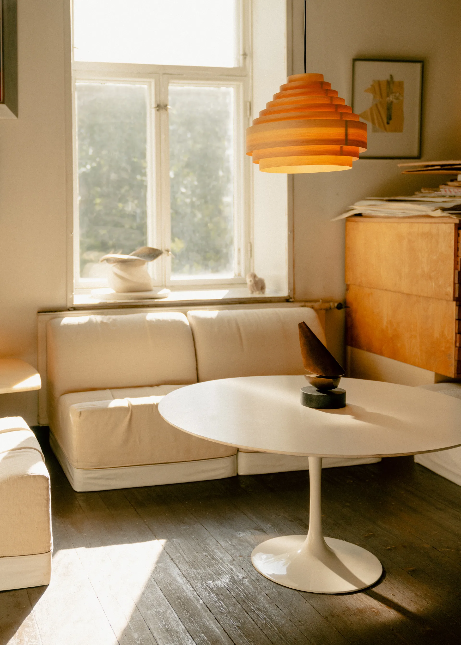 1001 Hans Pendant pendel, Pinho oleado fosco, Ø38 cm Vaarnii