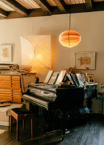 1002 Hans Pendant pendente - Pinho encerado a óleo mate, Ø46 cm - Vaarnii