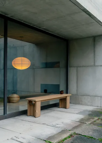 1002 Hans Pendant pendente - Pinho encerado a óleo mate, Ø46 cm - Vaarnii