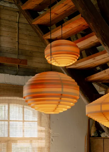 1002 Hans Pendant pendente - Pinho oleado mate, XL Ø70 cm - Vaarnii