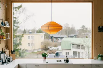 1003 Hans Pendant candeeiro pendente - Pinho oleado e encerado mate, Ø60 cm - Vaarnii