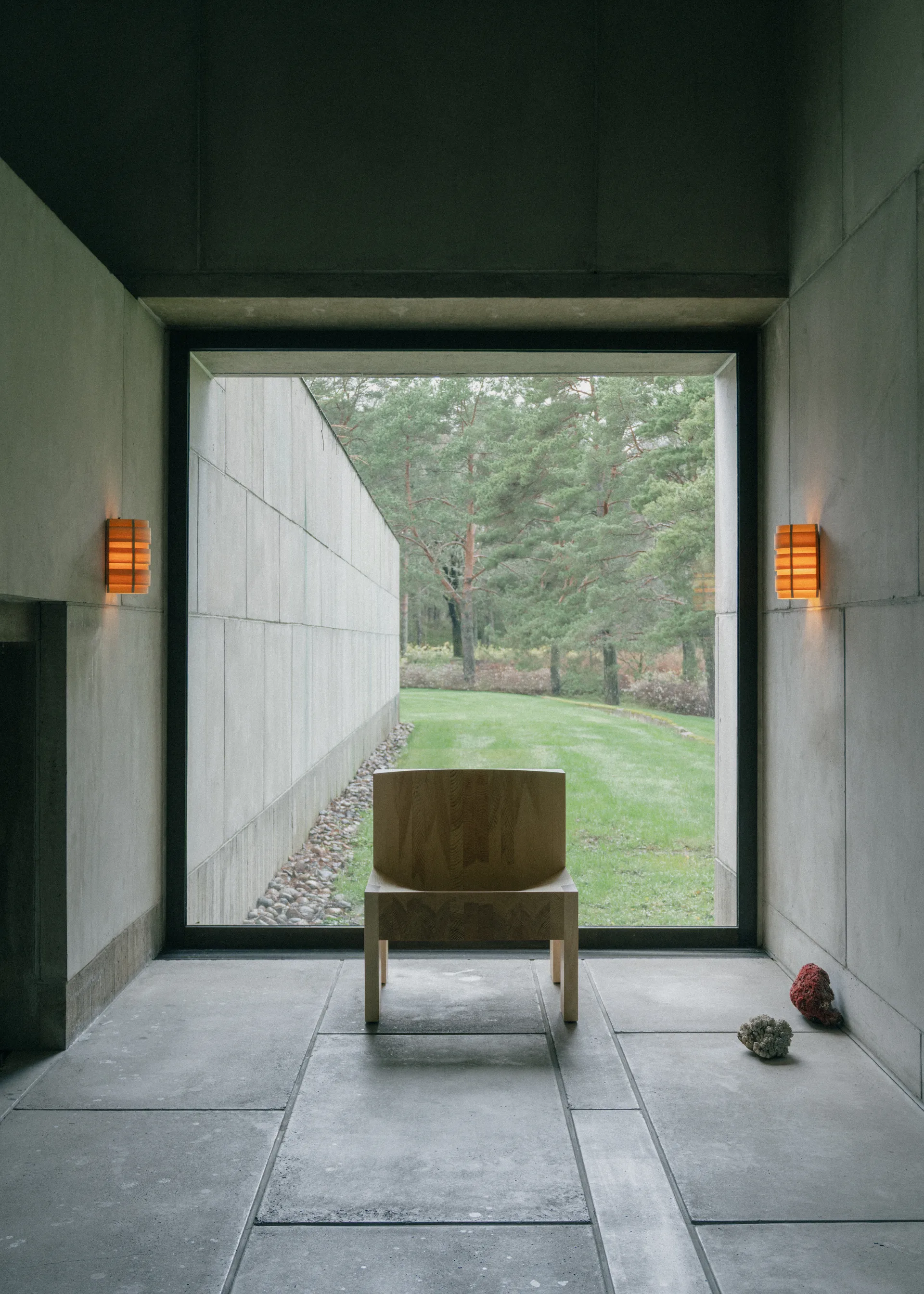 1004 Hans Wall Light, Pinho oleado mate, 16x24 cm Vaarnii