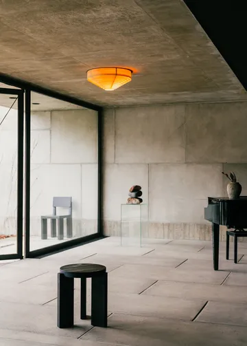 1005 Hans Ceiling Light plafon - Pinho oleado encerado mate, Ø42 cm - Vaarnii