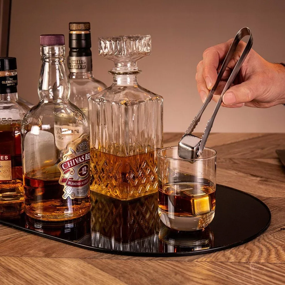 Vacuvin pedras de whisky, Aço inoxidável, pack de 4 Vacuvin