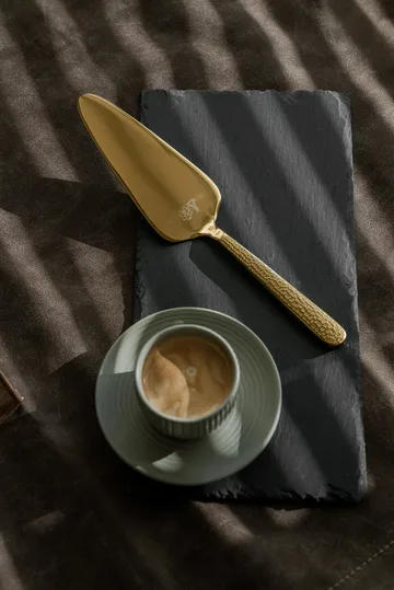 Duga xícara espresso com pires 4 un. - Branco-cinza areia-antracite preto - Vargen & Thor