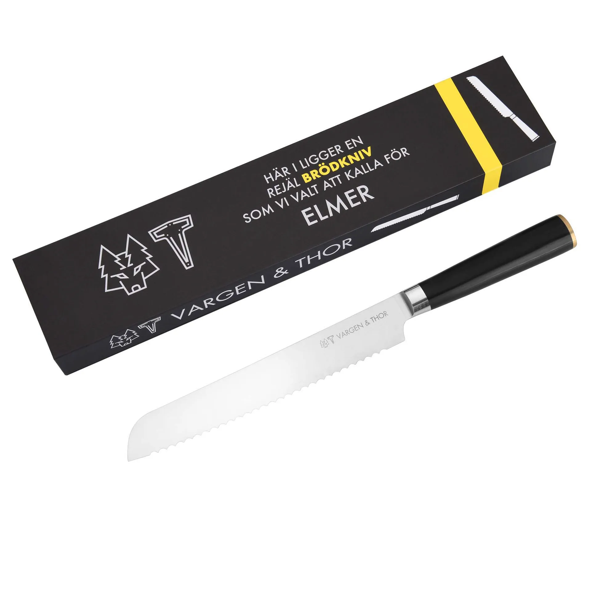 Faca p/ pão Vargavinter 21 cm, Elmer Vargen & Thor