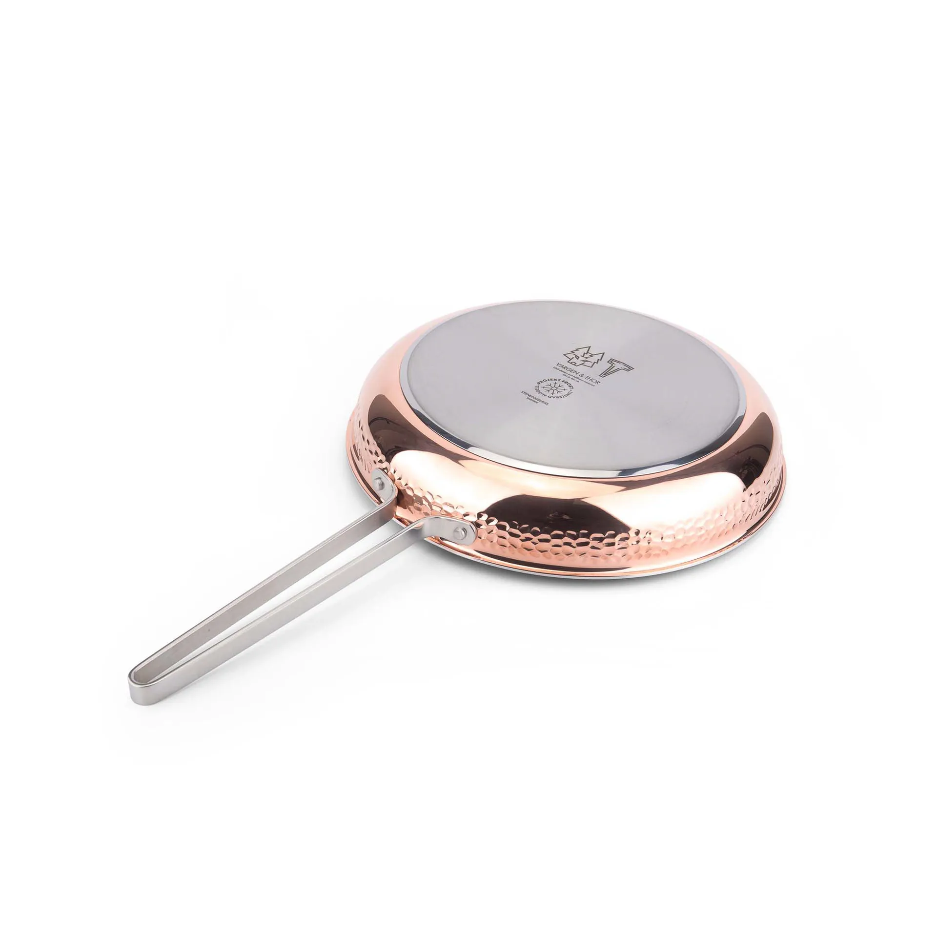 Frigideira em cobre martelado Mjölner, Modelo Yb. Ø28 cm Vargen & Thor