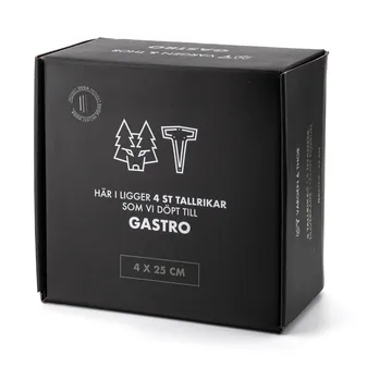 Gastro prato Ø25 cm - 4 un. - Branco-cinza areia-antracite preto - Vargen & Thor