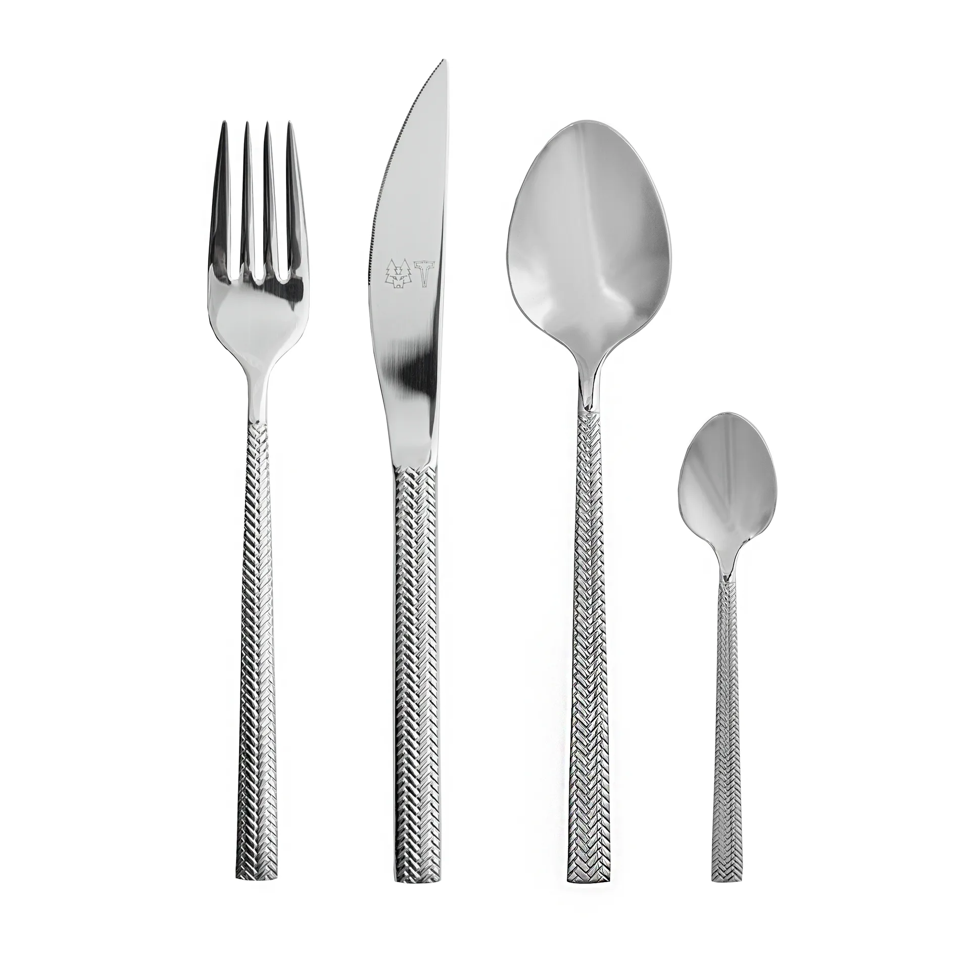 Glöd talheres 16 peças, Padrão Fishbone Vargen & Thor