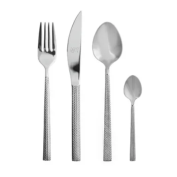 Glöd talheres 16 peças - Padrão Fishbone - Vargen & Thor