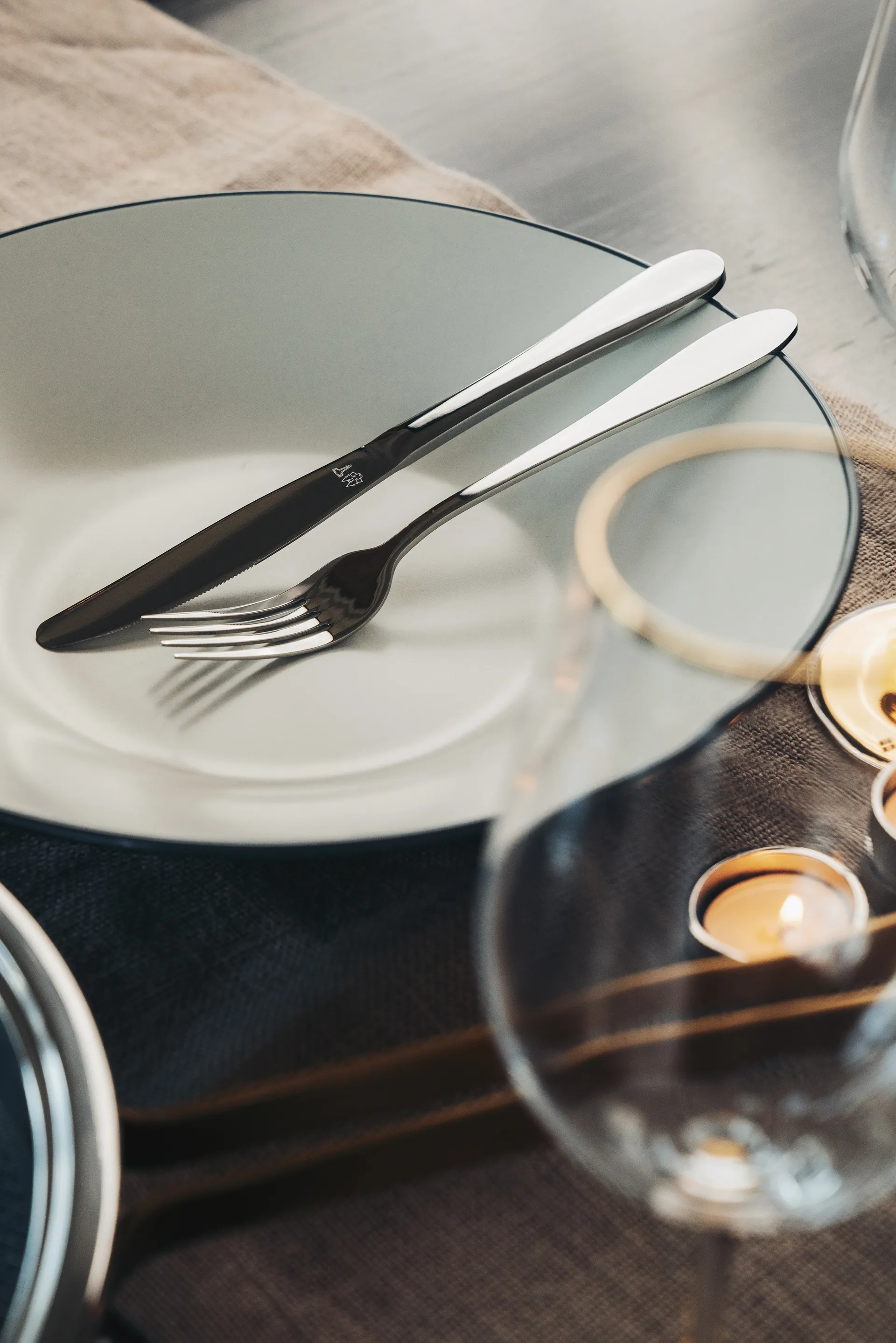 Nord talheres 16 peças, Prata polida Vargen & Thor