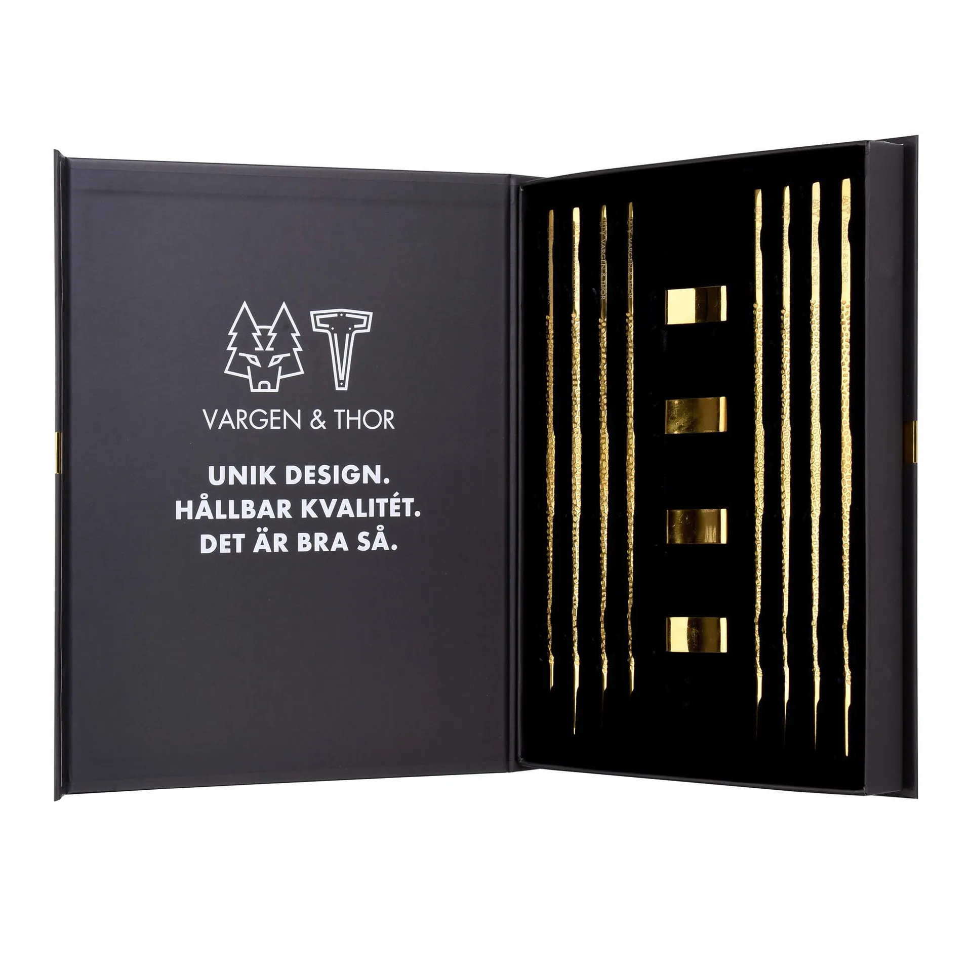 Pauzinhos Kito 4 un., latão Vargen & Thor