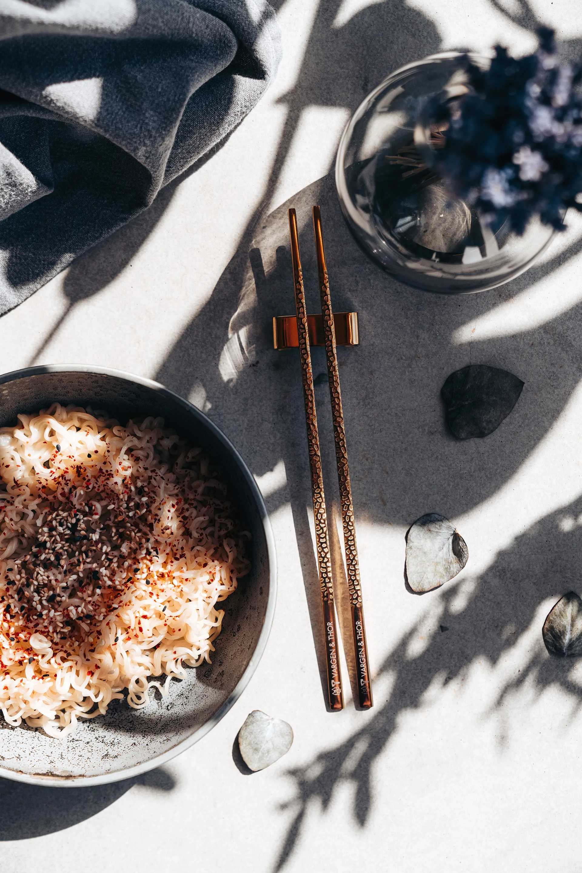 Pauzinhos Kito 4 un., latão Vargen & Thor