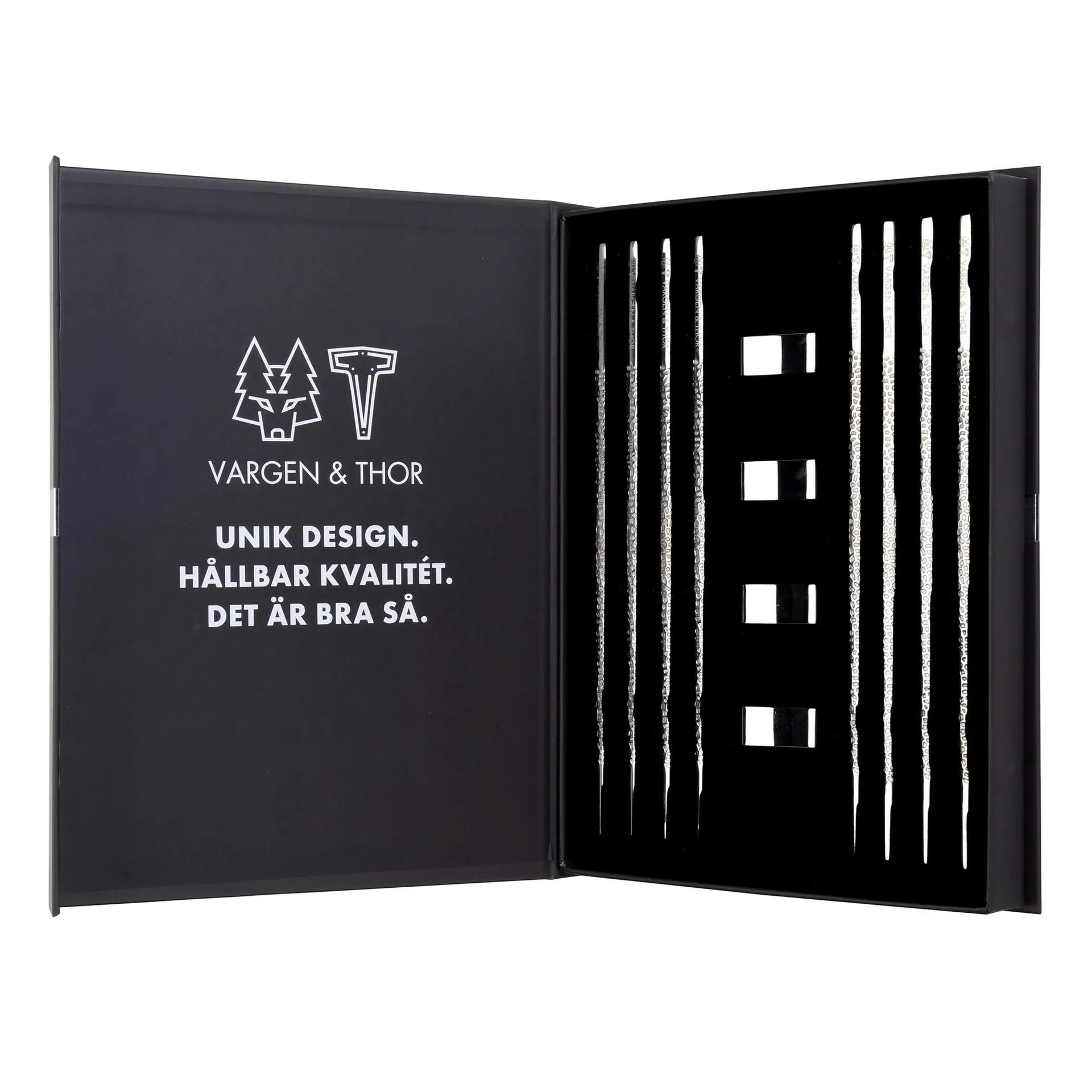 Pauzinhos Kito 4 un., Prateado Vargen & Thor