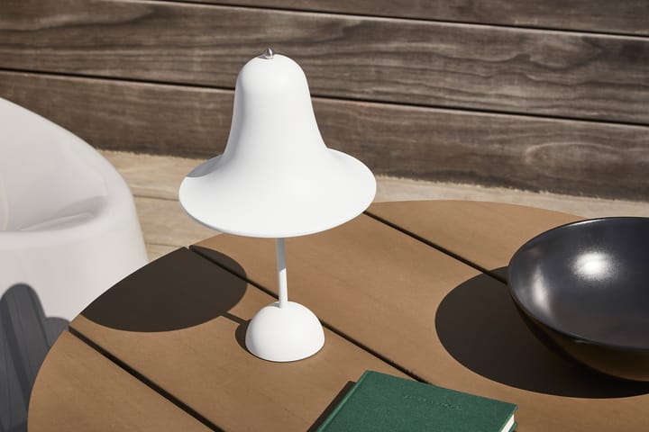 Candeeiro de mesa portátil Pantop 30 cm, Branco mate Verpan
