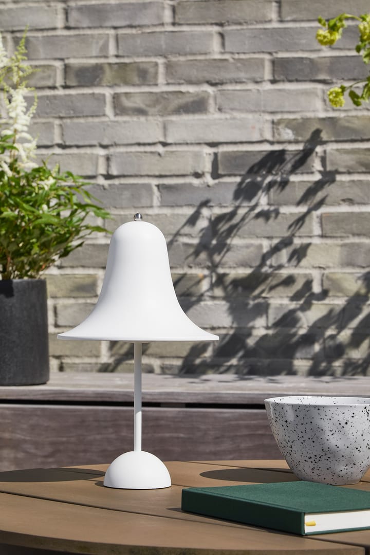 Candeeiro de mesa portátil Pantop 30 cm, Branco mate Verpan