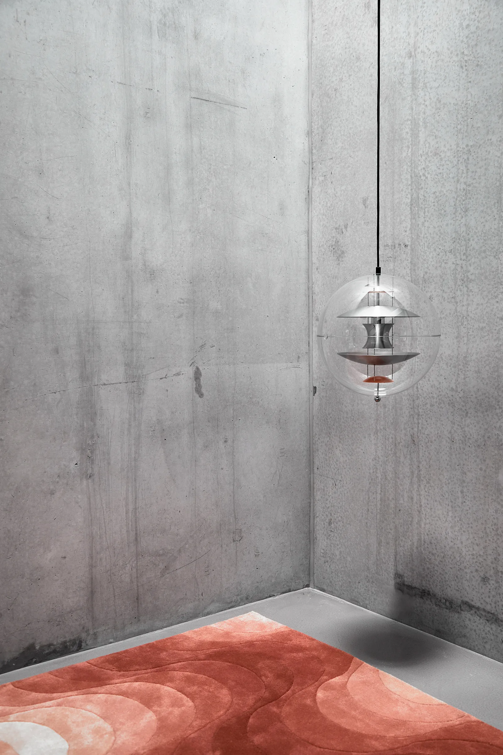 Candeeiro de teto VP Globe Brushed Alu, Ø40 cm Verpan