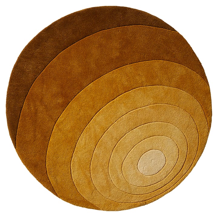 Tapete Luna Ø120 cm - dark yellow - Verpan