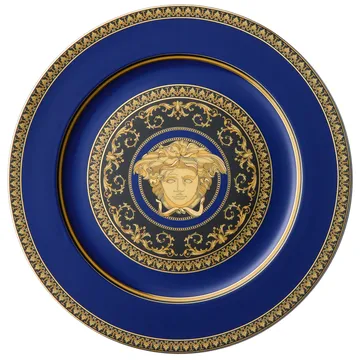 Travessa Versace Medusa Blue - 33 cm - Versace