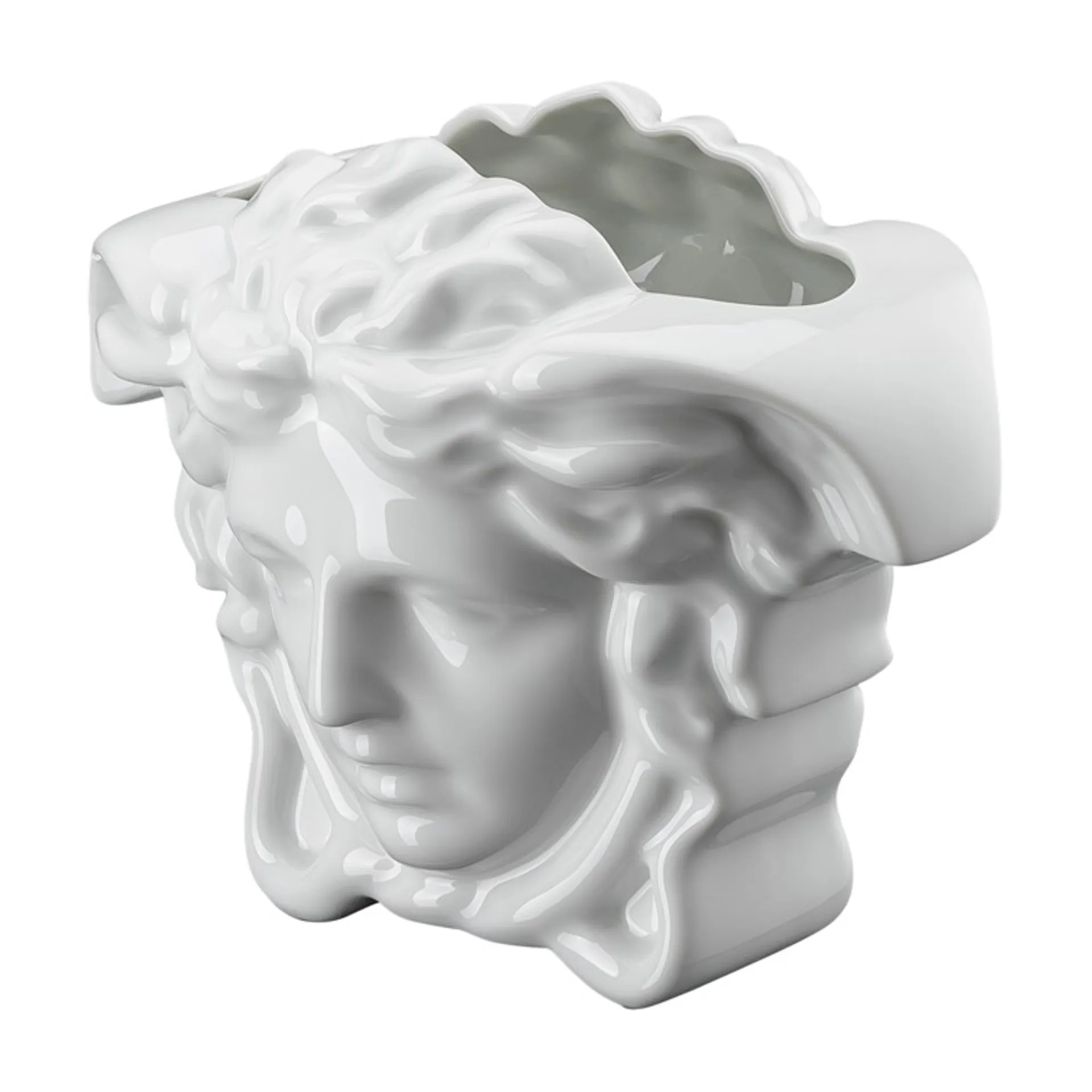 Versace Medusa Grande vaso 15 cm, Branco Versace