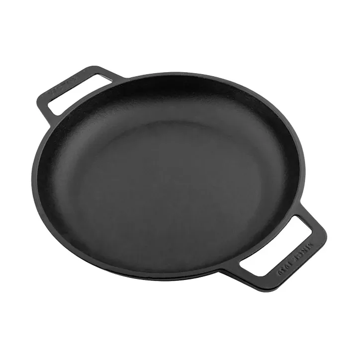 Frigideira de ferro fundido plana com duas pegas esmaltada - Ø25 cm - Victoria