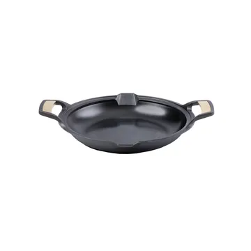 Panela de paella Signature em ferro fundido polido 33 cm - Preto - Victoria
