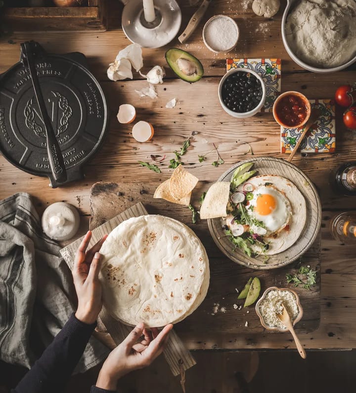 Prensa de tortillas Heavy Duty Ø25 cm, Preto Victoria