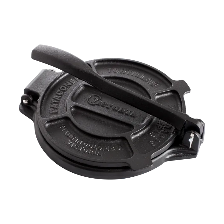 Prensa para tortilhas de ferro fundido 20 cm - Preto - Victoria