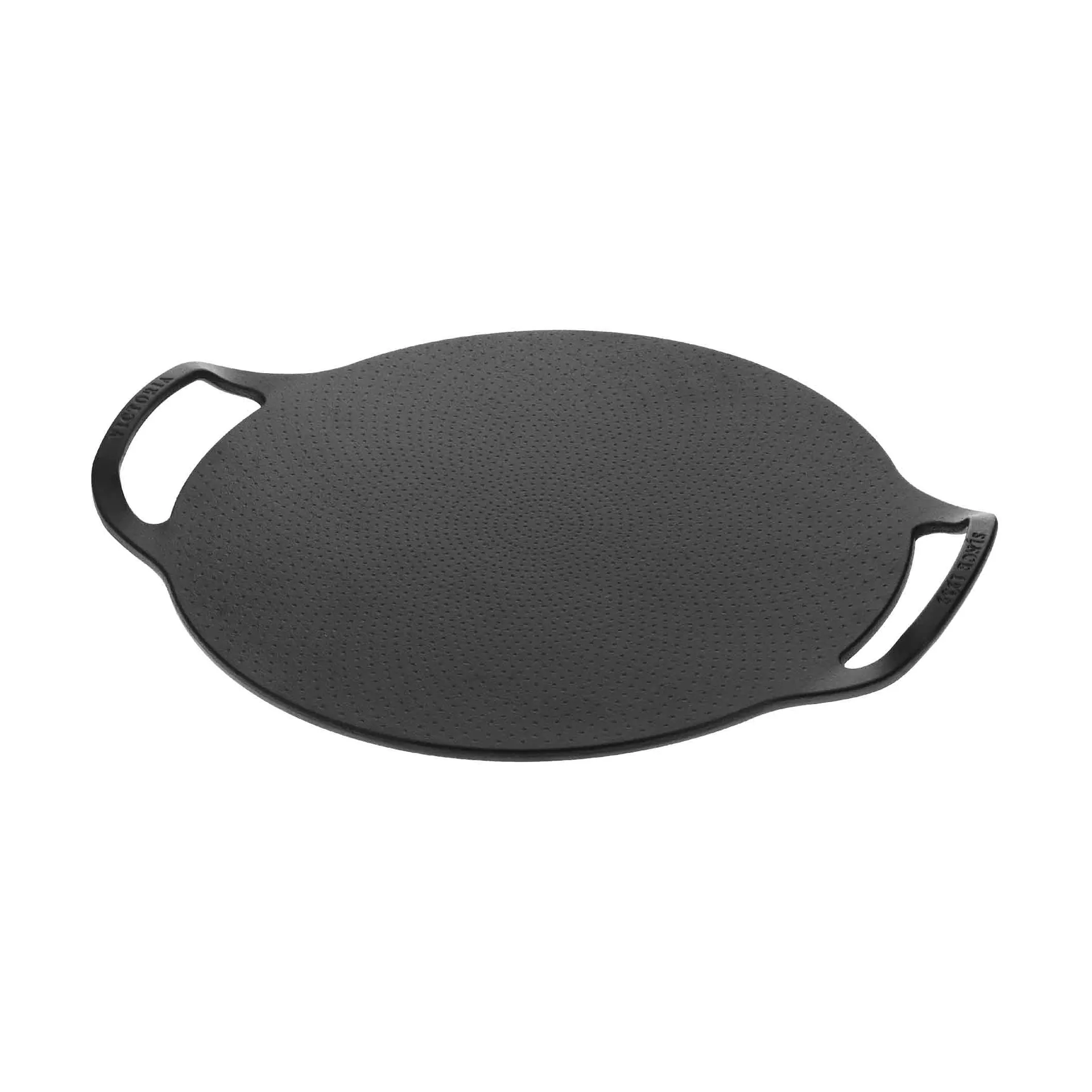 Victora pizza pan em ferro fundido com duas pegas esmaltado, Ø38 cm Victoria
