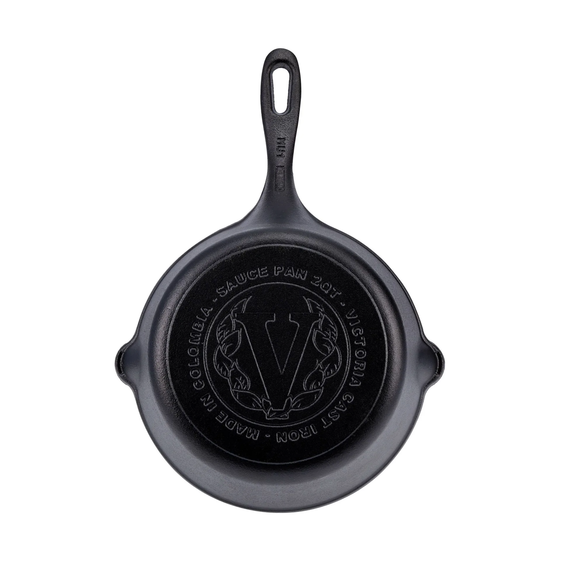 Victoria caçarola de ferro fundido pré-temperada, 1,9 L Victoria