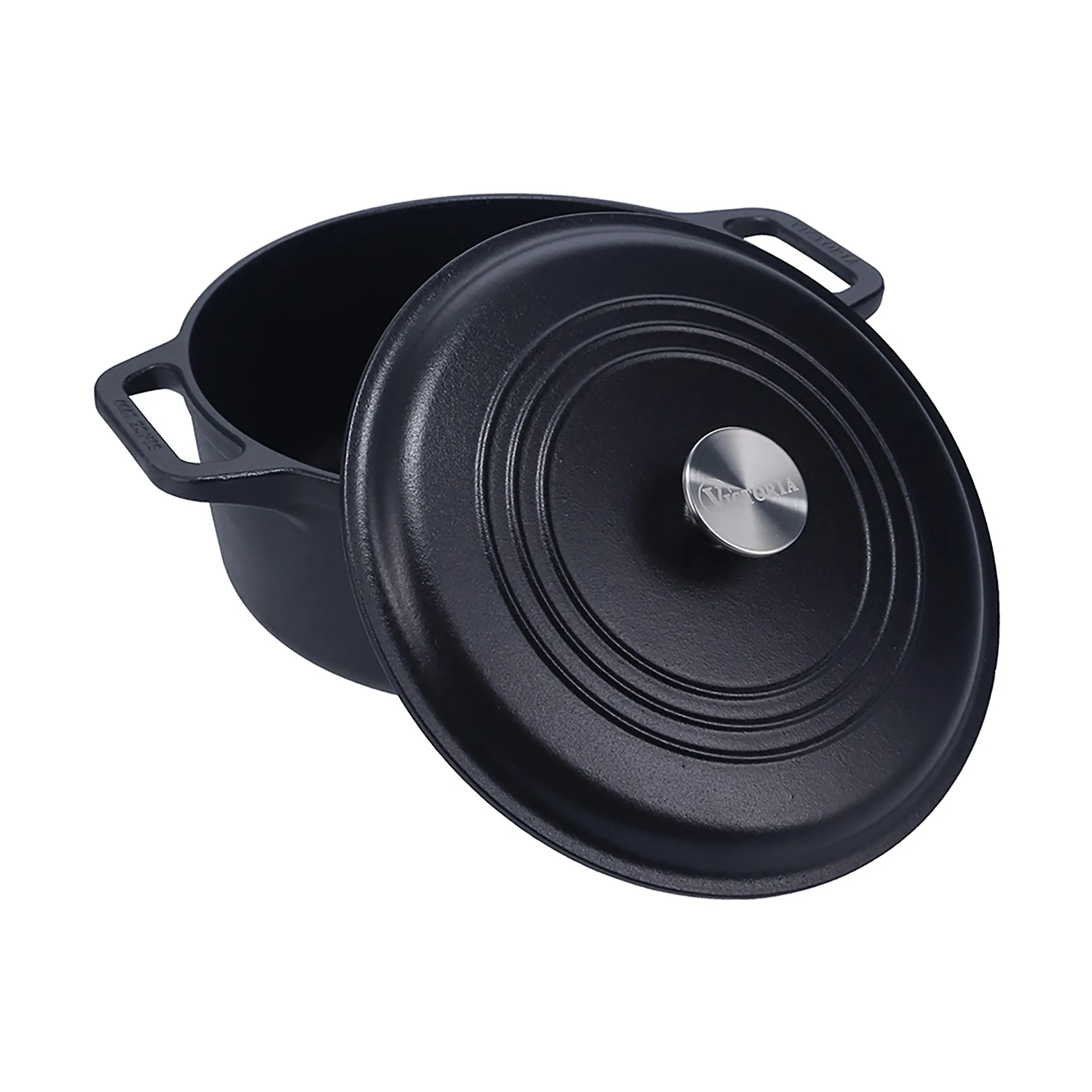 Victoria panela de ferro fundido pré-temperada, 6,6 L Victoria