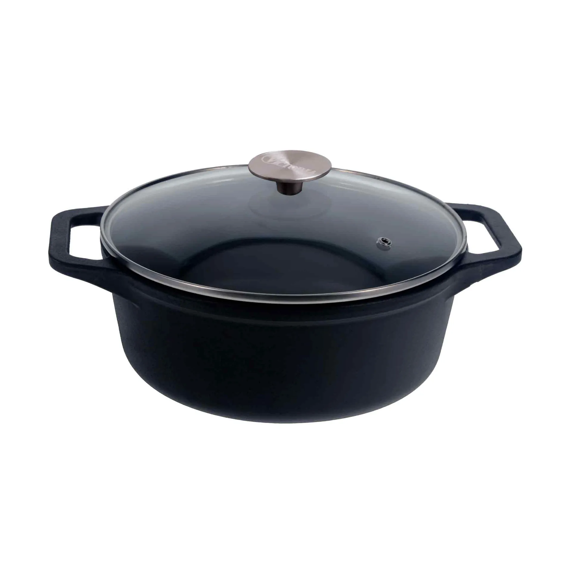 Victoria panela de ferro fundido tampa de vidro enameled, 3,8 l Victoria
