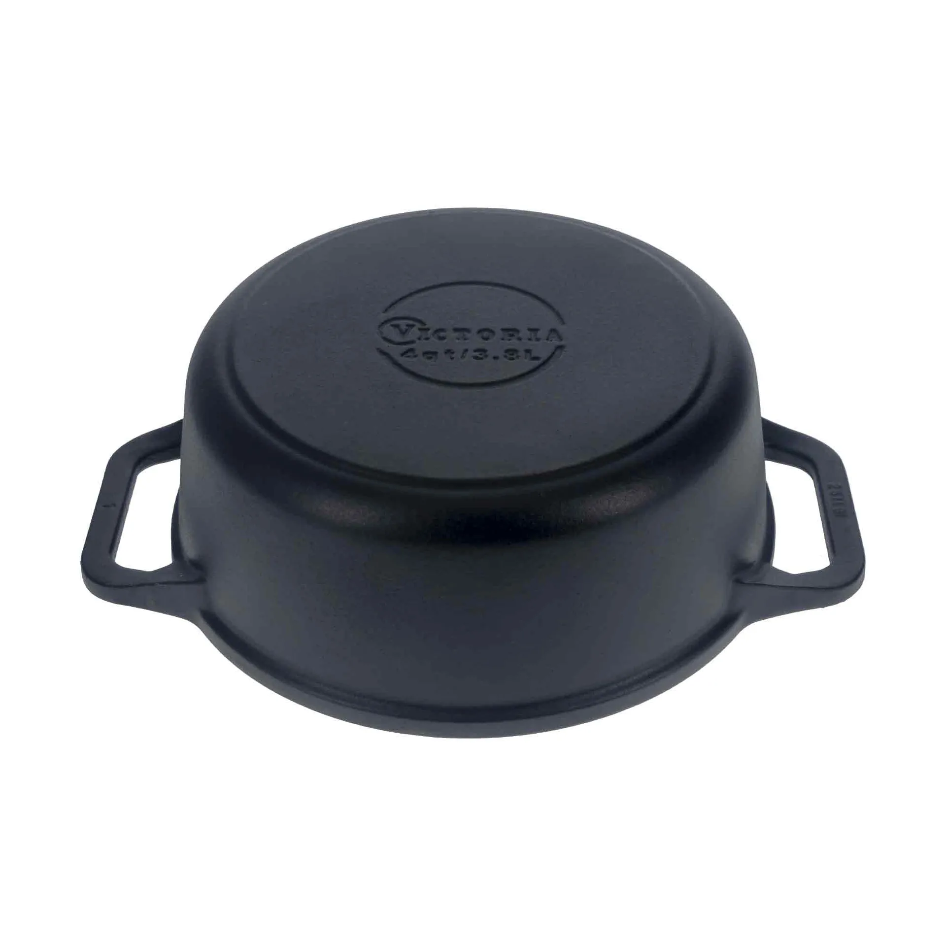 Victoria panela de ferro fundido tampa de vidro enameled, 3,8 l Victoria